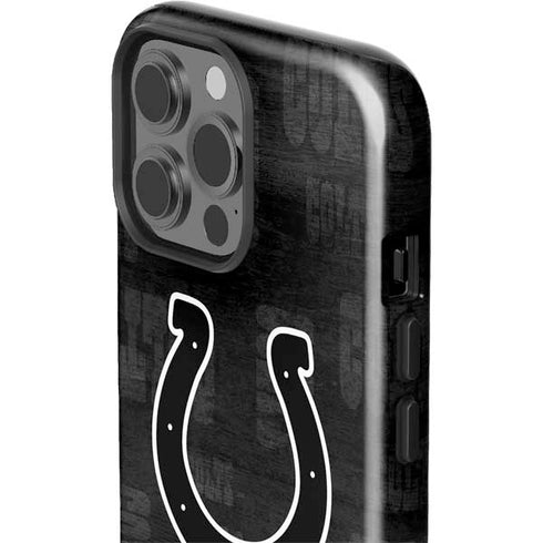 NFL Indianapolis Colts Black & White iPhone 15 Pro Max Impact Case